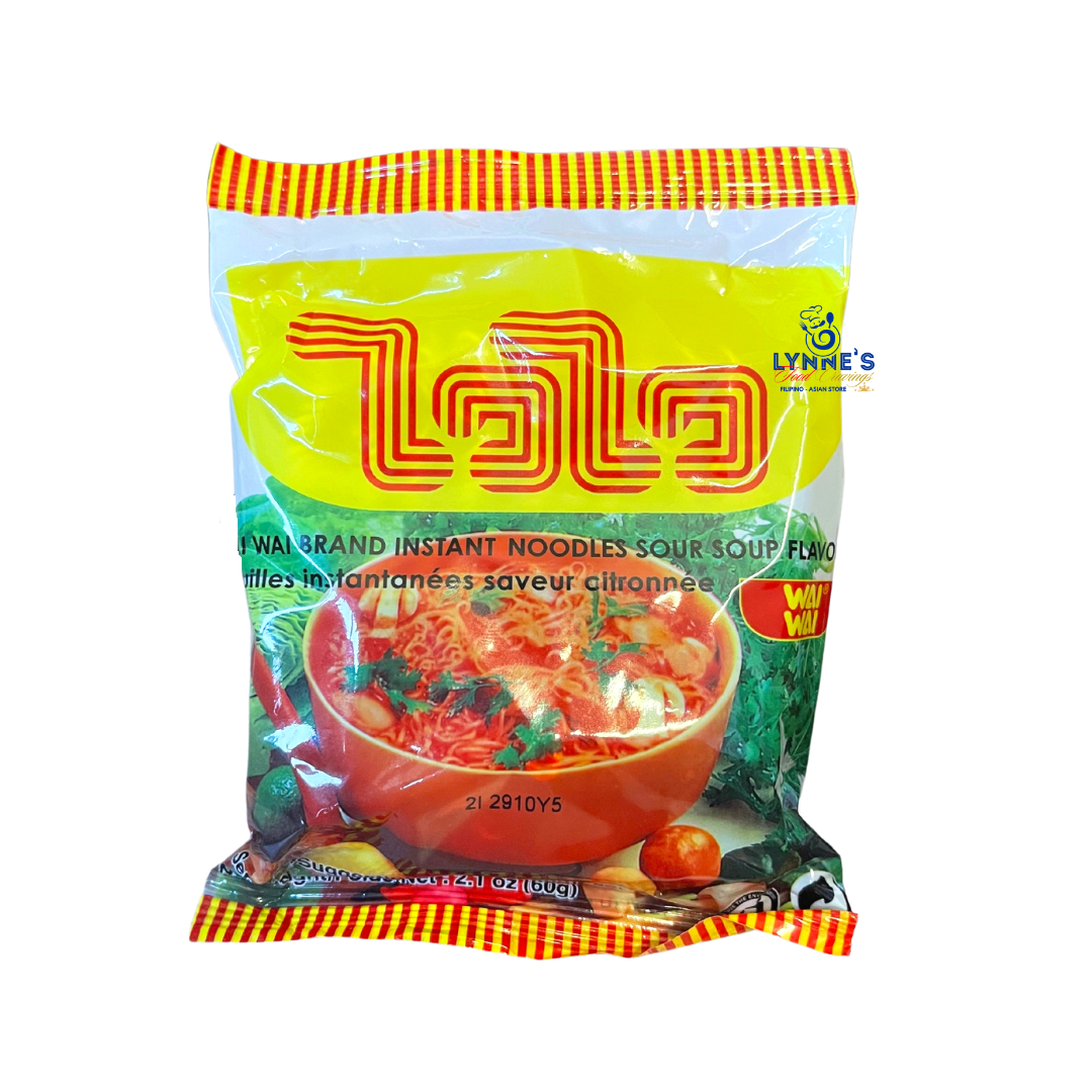 Wai Wai - Instant Noodles Sour Soup Flavour - 2.1 oz - Lynne's Food Cravings