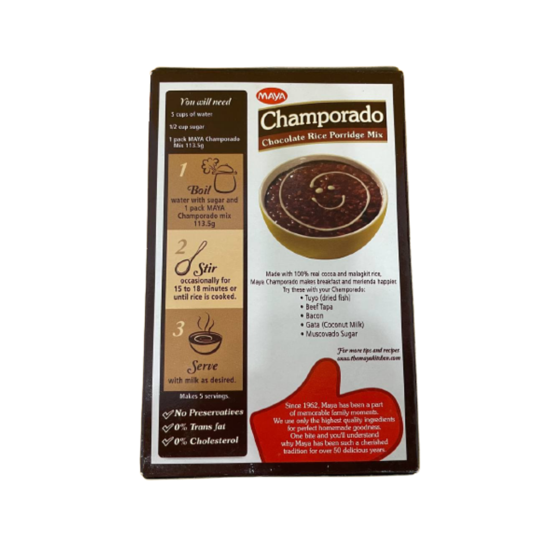 Maya - Champorado Chocolate Rice Porridge Mix - 113.5g - Lynne's Food Cravings