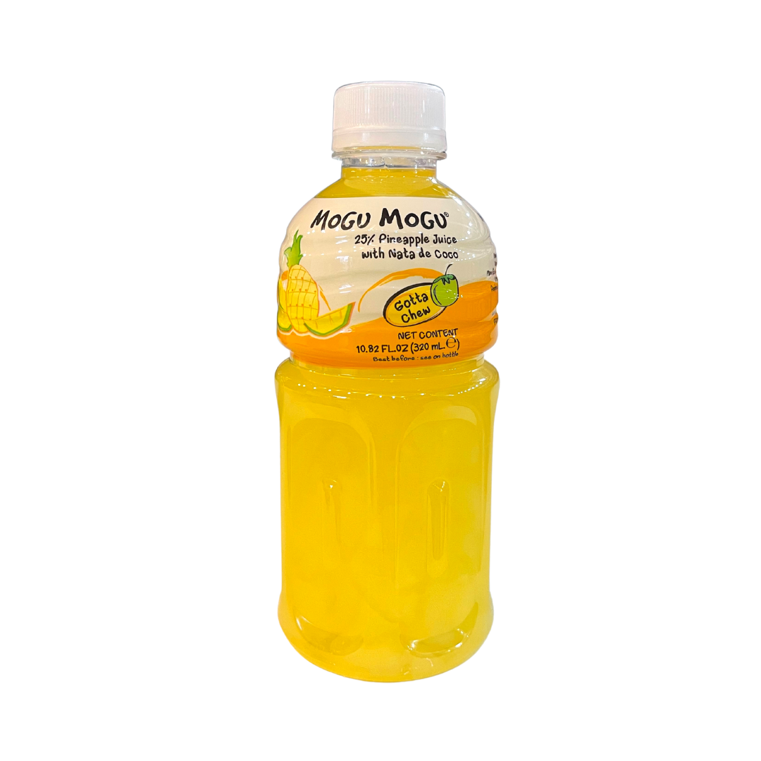 Mogu Mogu - Pineapple Flavored Drink with Nata De Coco - 320mL - Lynne's Food Cravings