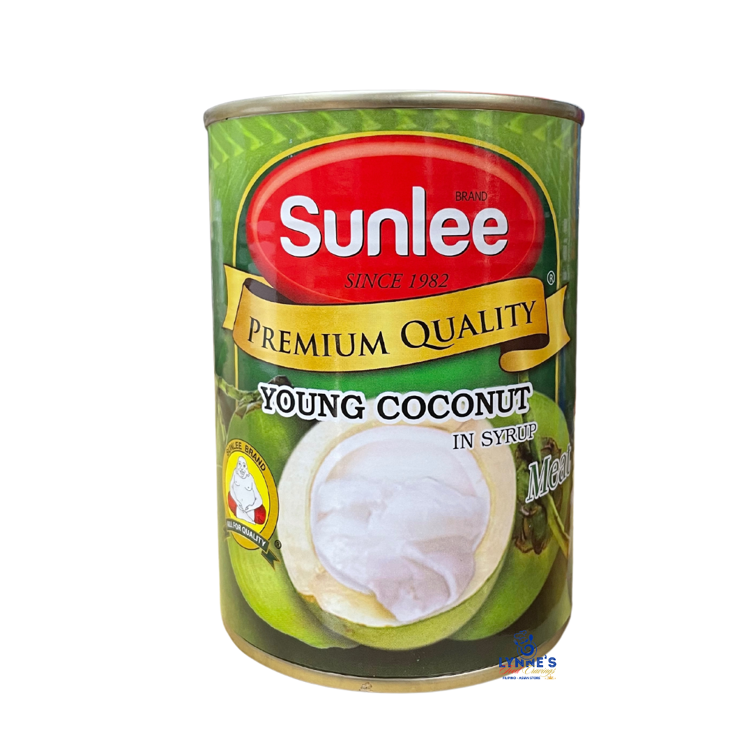 Sunlee - Young Coconut Meat in Syrup - 20 oz - Lynne's Food Cravings