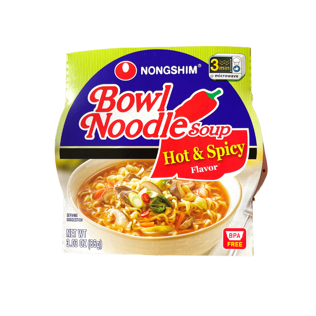 Nongshim - Hot & Spicy Noodle Soup - 86g - Lynne's Food Cravings