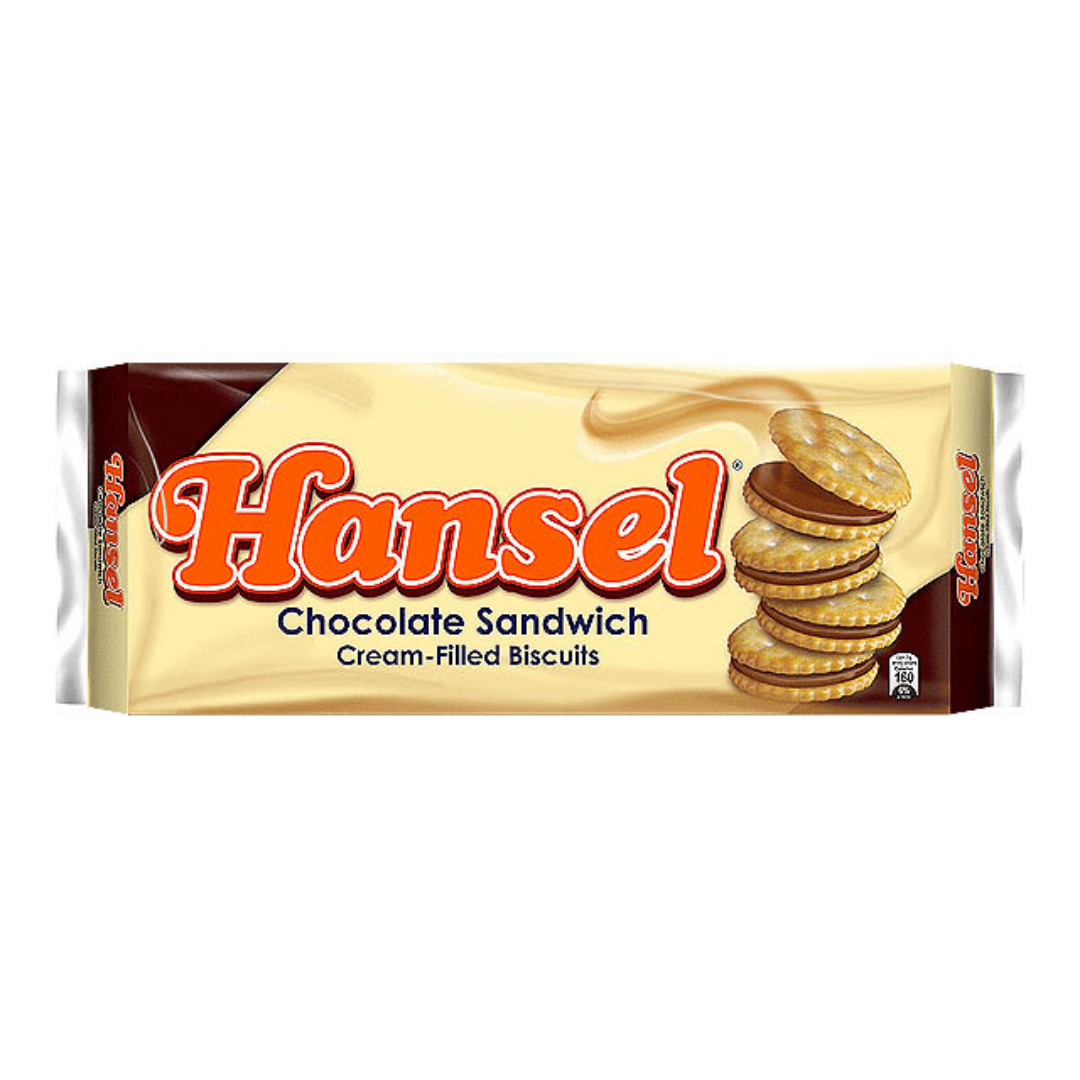 Rebisco - Hansel Chocolate Sandwich Cream-Filled Biscuits - 31g x 10 Pack - Lynne's Food Cravings