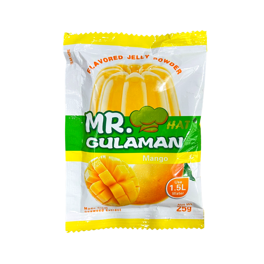 Mr. Hat Gulaman - Flavored Jelly Powder (Mango) - 25g - Lynne's Food Cravings