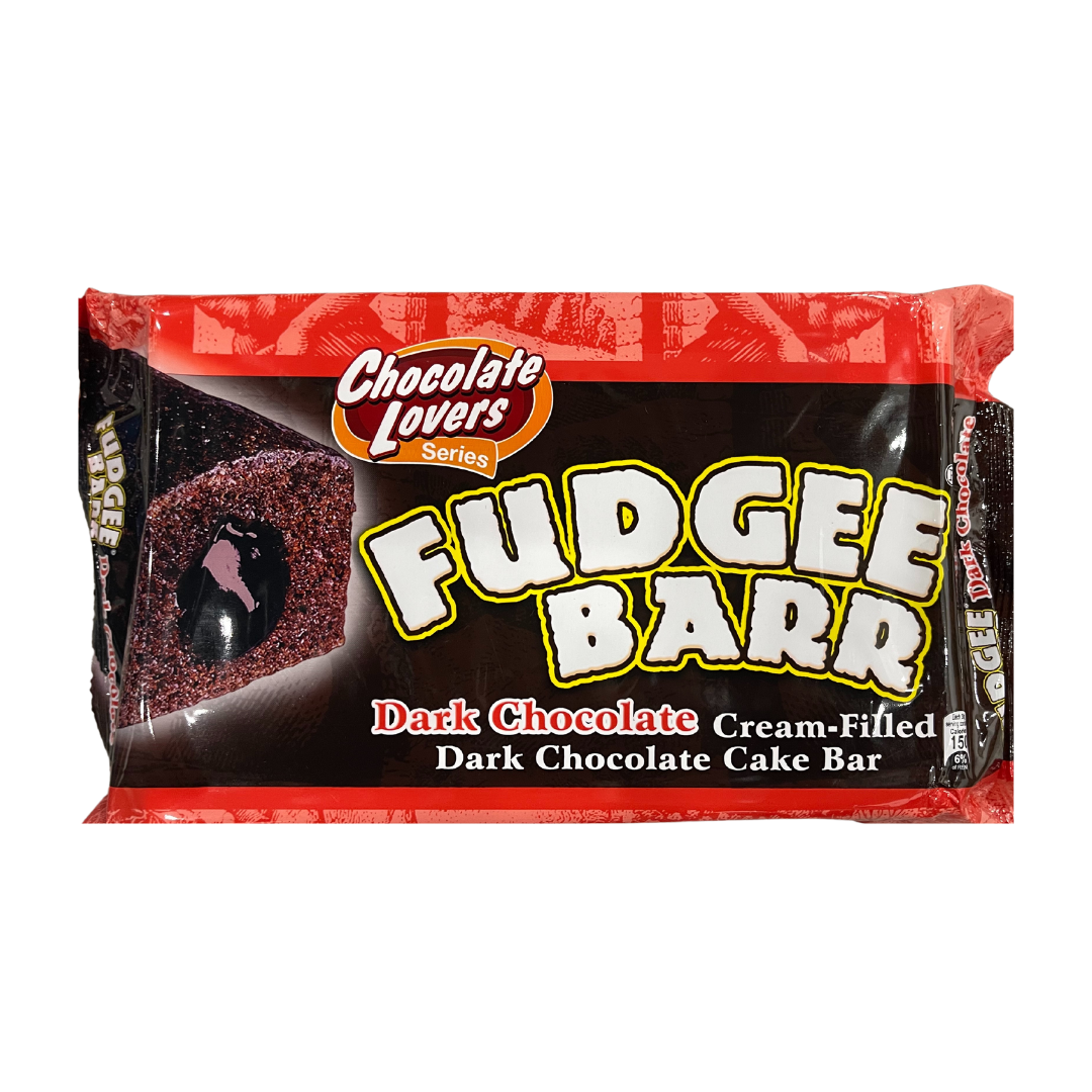 Fudgee Barr - Dark Chocolate Cream-Filled Dark Chocolate Cake Bar - 38g x 10 Pack - Lynne's Food Cravings