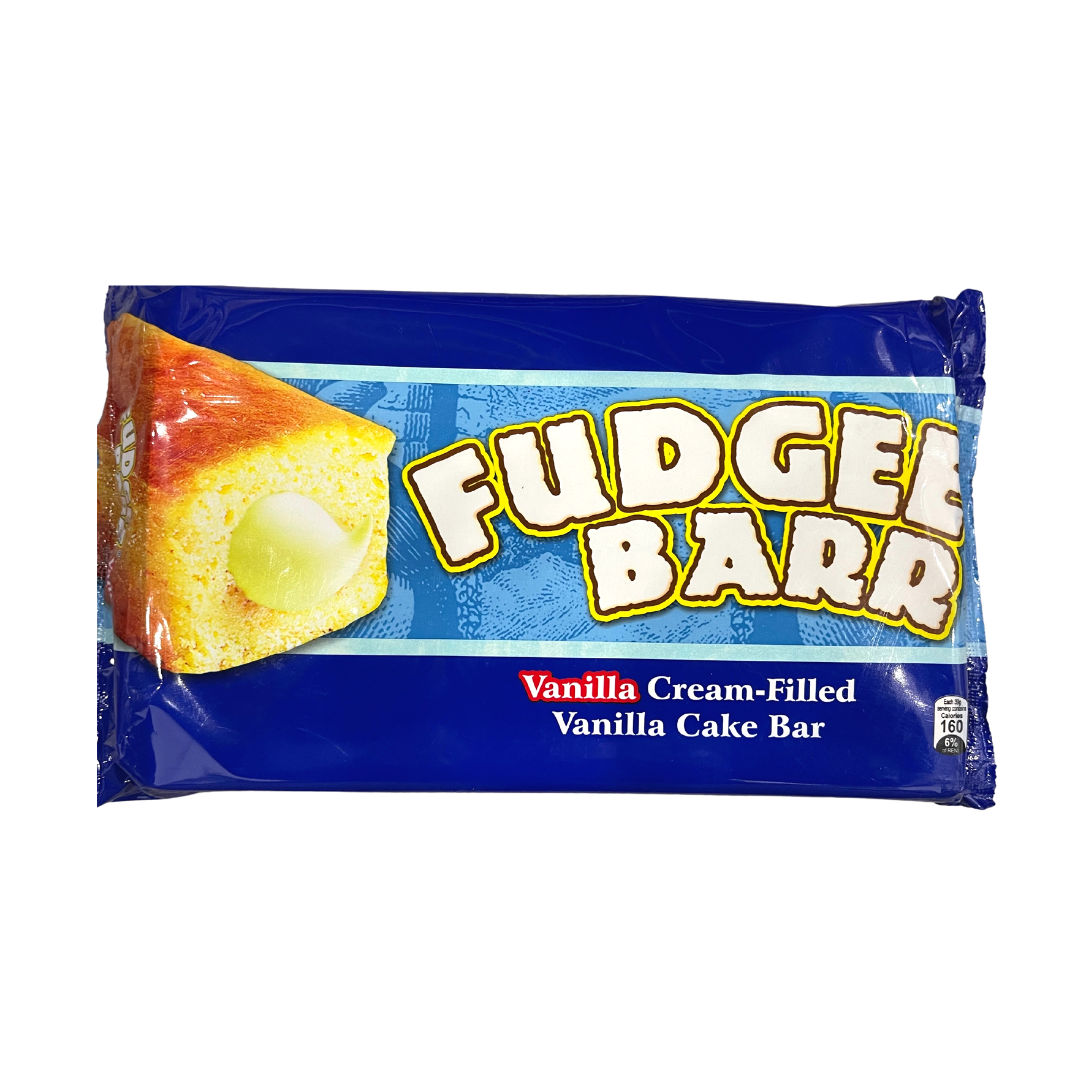 Fudgee Barr - Vanilla Cream-Filled Vanilla Cake Bar - 39g x 10 Pack - Lynne's Food Cravings