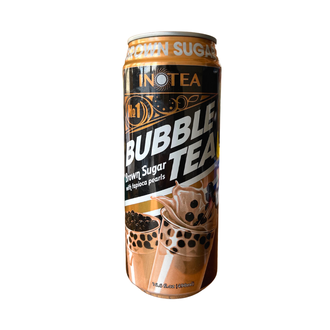 Inotea - Brown Sugar Bubble Tea with Tapioca Pearls - 490mL - Lynne's Food Cravings