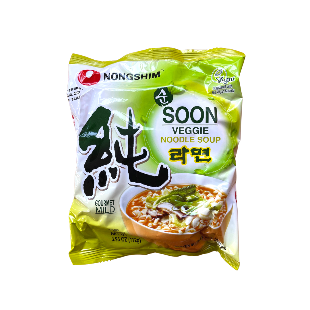 Nongshim - Soon Veggie Noodle Soup - 3.95oz - Lynne's Food Cravings