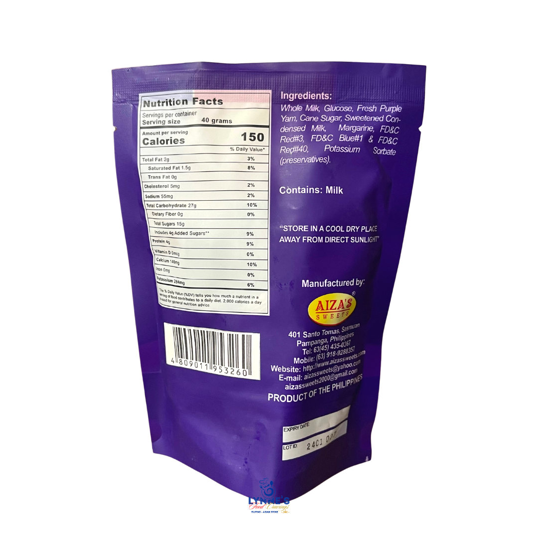 Aiza's Sweets - Pastillas de Ube - 134g - Lynne's Food Cravings
