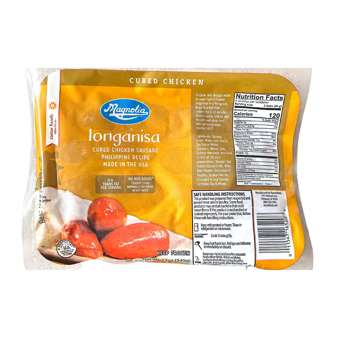 Magnolia - Chicken Longanisa - 12 oz - Lynne's Food Cravings