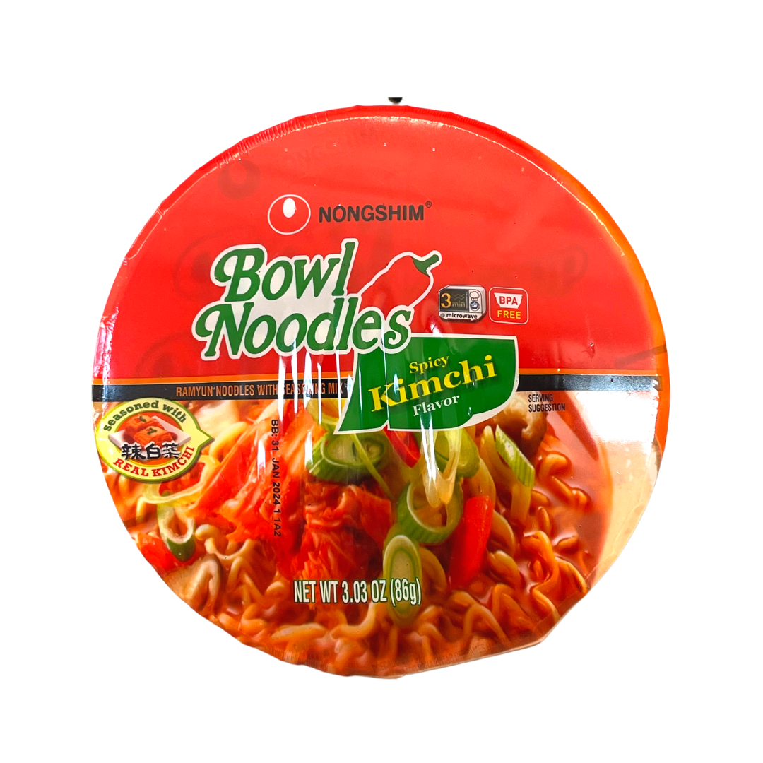 Nongshim - Kimchi Flavor Noodles Soup - 3.03 oz - Lynne's Food Cravings