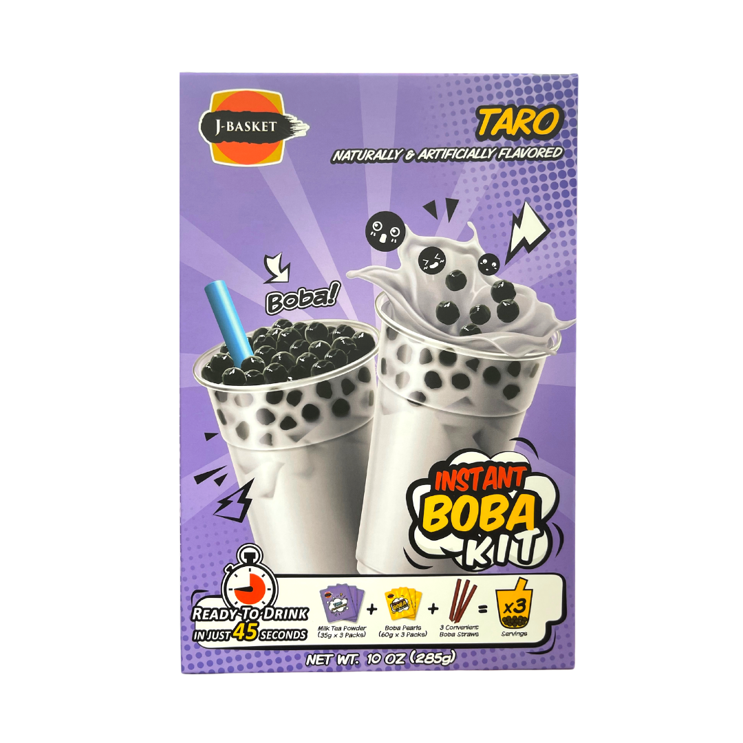 J-Basket -Instant Bobba Kit (Taro) -10oz - Lynne's Food Cravings