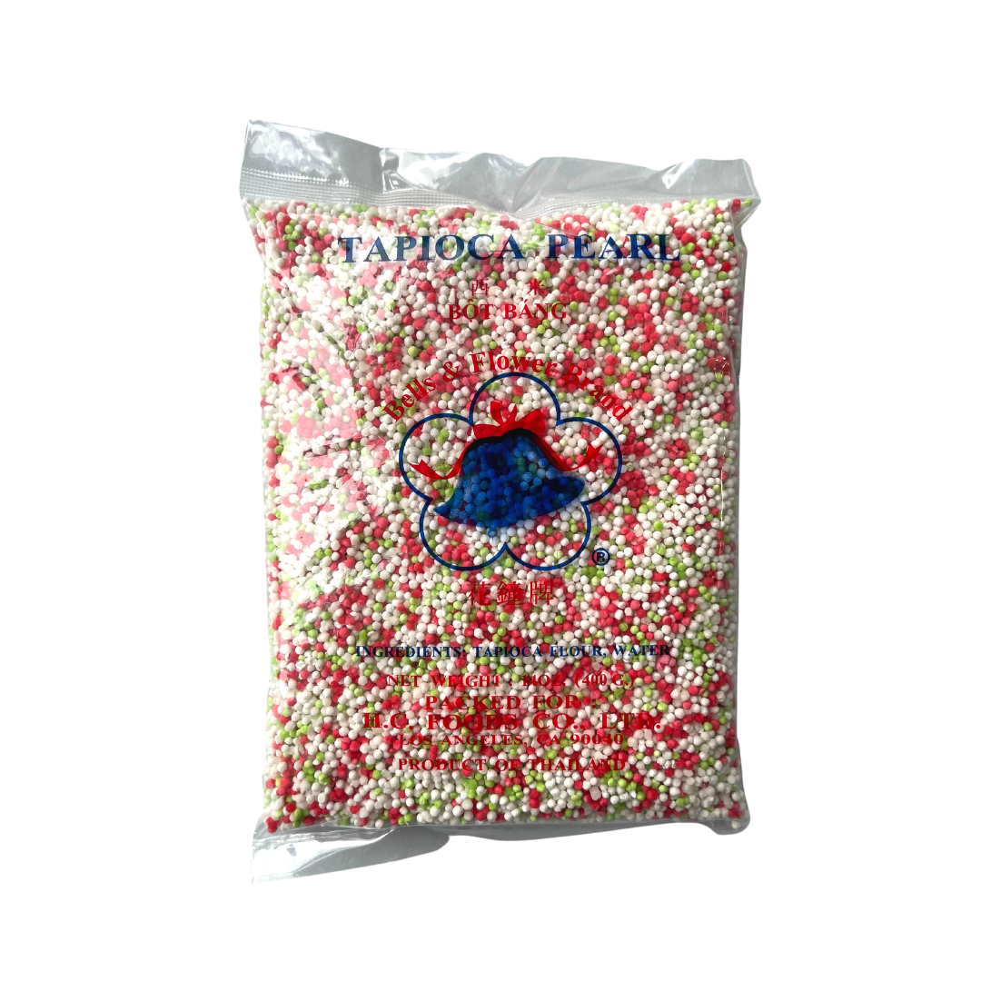 Bell & Flower - Tapioca Pearl Mixed Small - 14oz - Lynne's Food Cravings