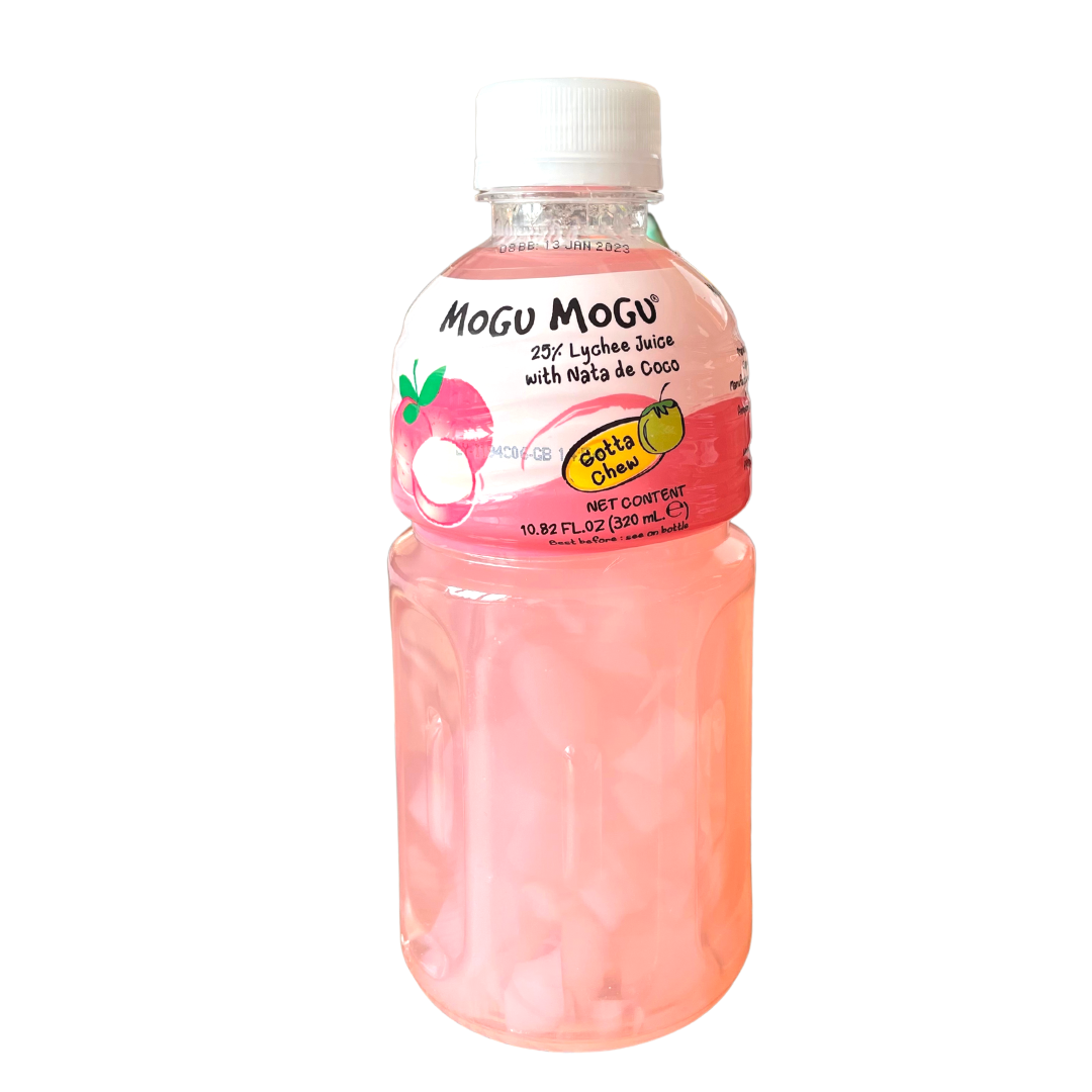 Mogu Mogu - Lychee Juice with Nata De Coco - 320mL - Lynne's Food Cravings