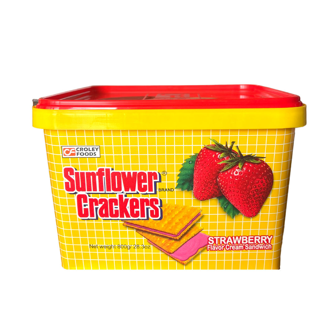 Croley Foods - Sunflower Crackers Cream Sandwich Strawberry Flavor - 800g - Lynne's Food Cravings