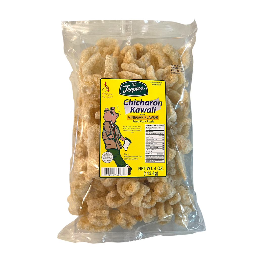 Tropics - Chicharon Kawali Vinegar Flavor -  4oz - Lynne's Food Cravings