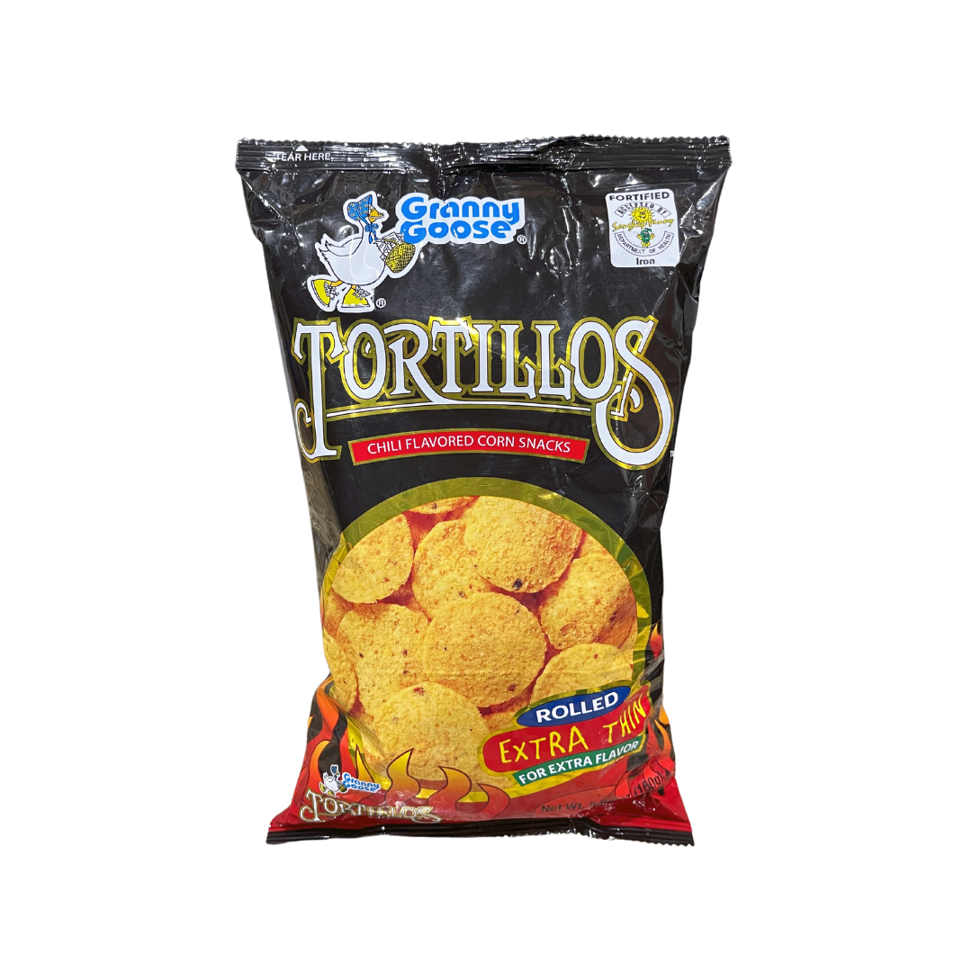 Granny Goose - Tortillos Chili Flavored Corn Snack - 160g - Lynne's Food Cravings