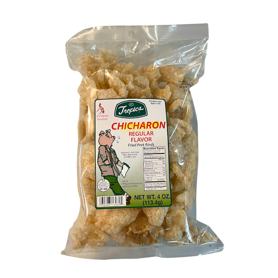 Tropics - Chicharon Regular Flavor - 4oz - Lynne's Food Cravings