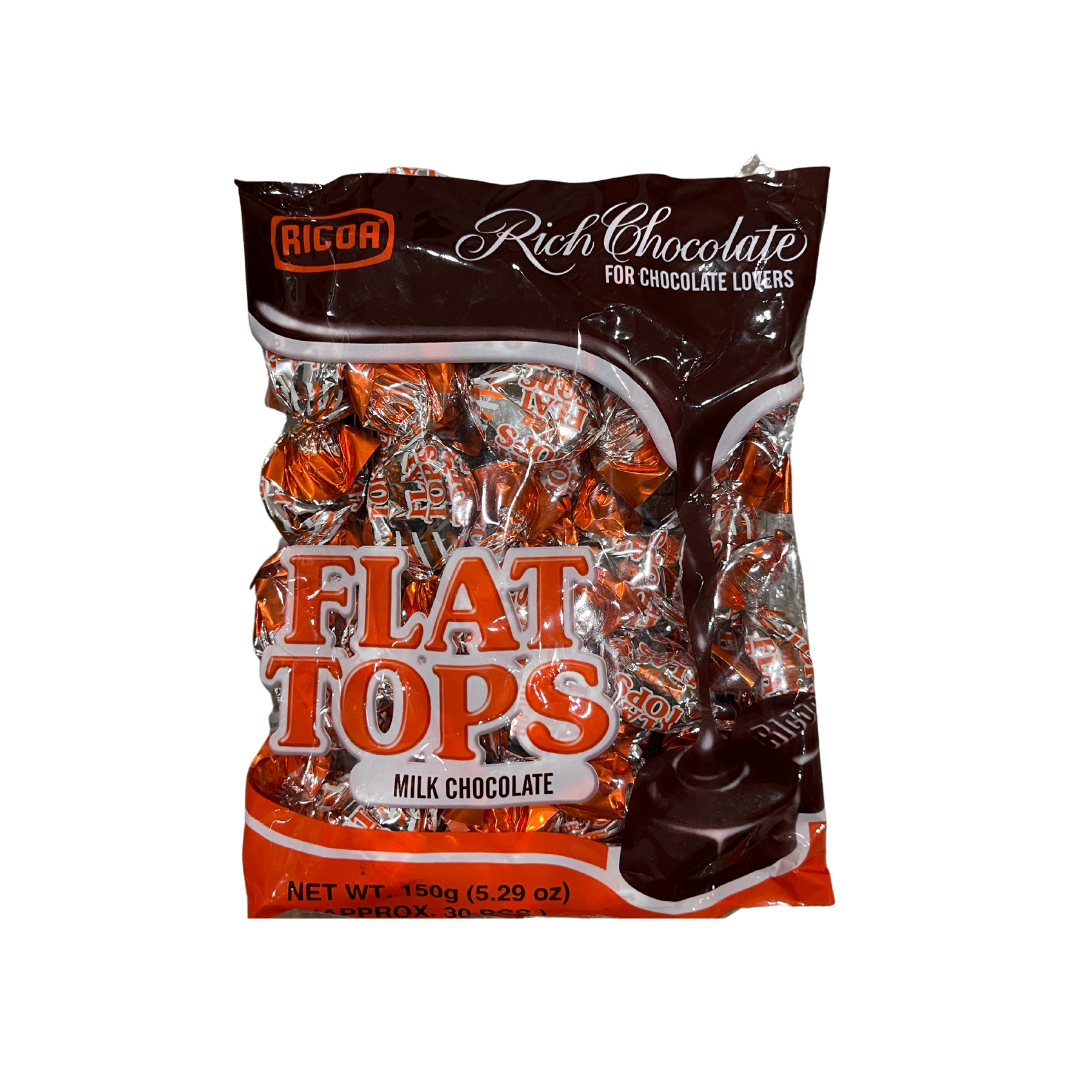 Ricoa - Flat Tops Milk Chocolate - 150g - Lynne's Food Cravings