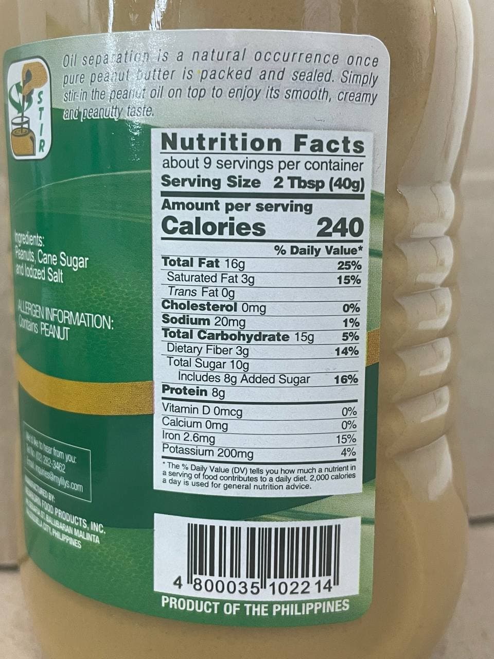 Lily’s - Classic Peanut Butter - 364g - Lynne's Food Cravings