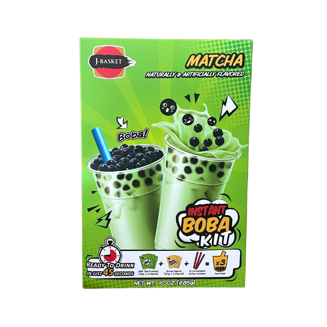J-Basket - Instant Bobba Kit (Matcha) - 10oz - Lynne's Food Cravings