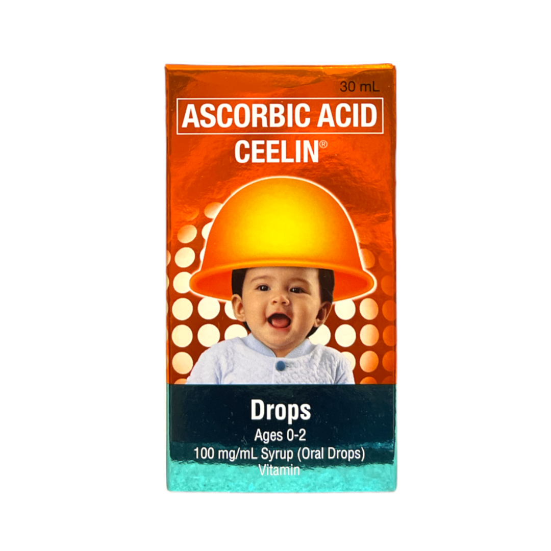 Unilab - Ascorbic Acid Ceelin Drops - 30ml for Ages 0-2 - Lynne's Food Cravings