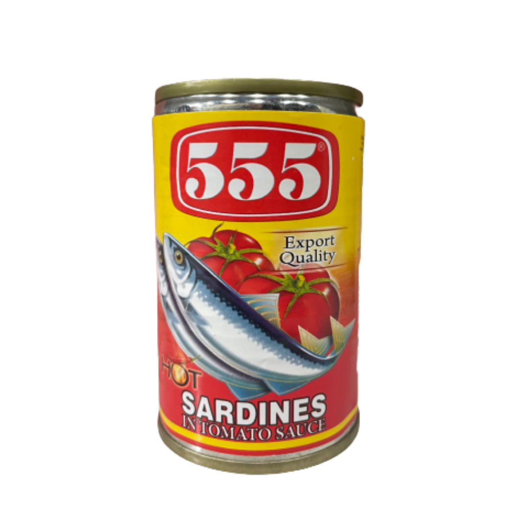 555 - Sardines in Tomato Sauce (Hot) - 155g - Lynne's Food Cravings
