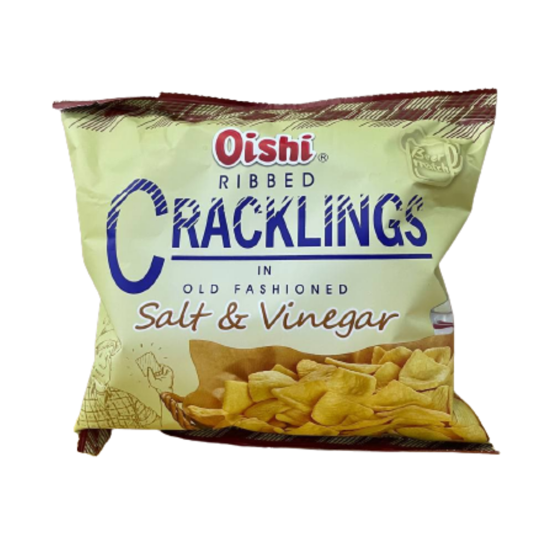 Oishi - Cracklings in Salt & Vinegar - 50g - Lynne's Food Cravings