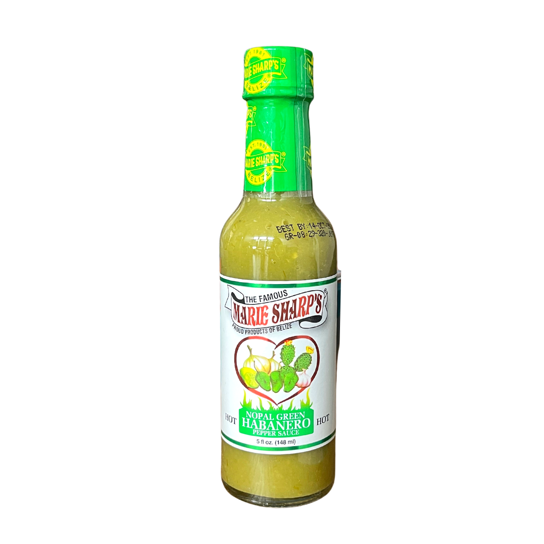 Marie Sharp's - Hot Nopal Green Habanero Pepper Sauce - 5oz - Lynne's Food Cravings