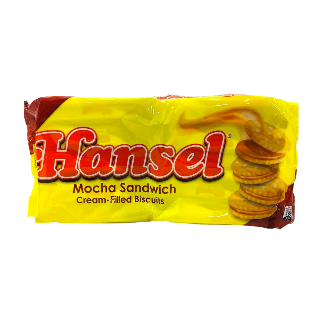 Rebisco - Hansel Mocha Sandwich Cream-Filled Biscuits - 31g x 10 Pack - Lynne's Food Cravings