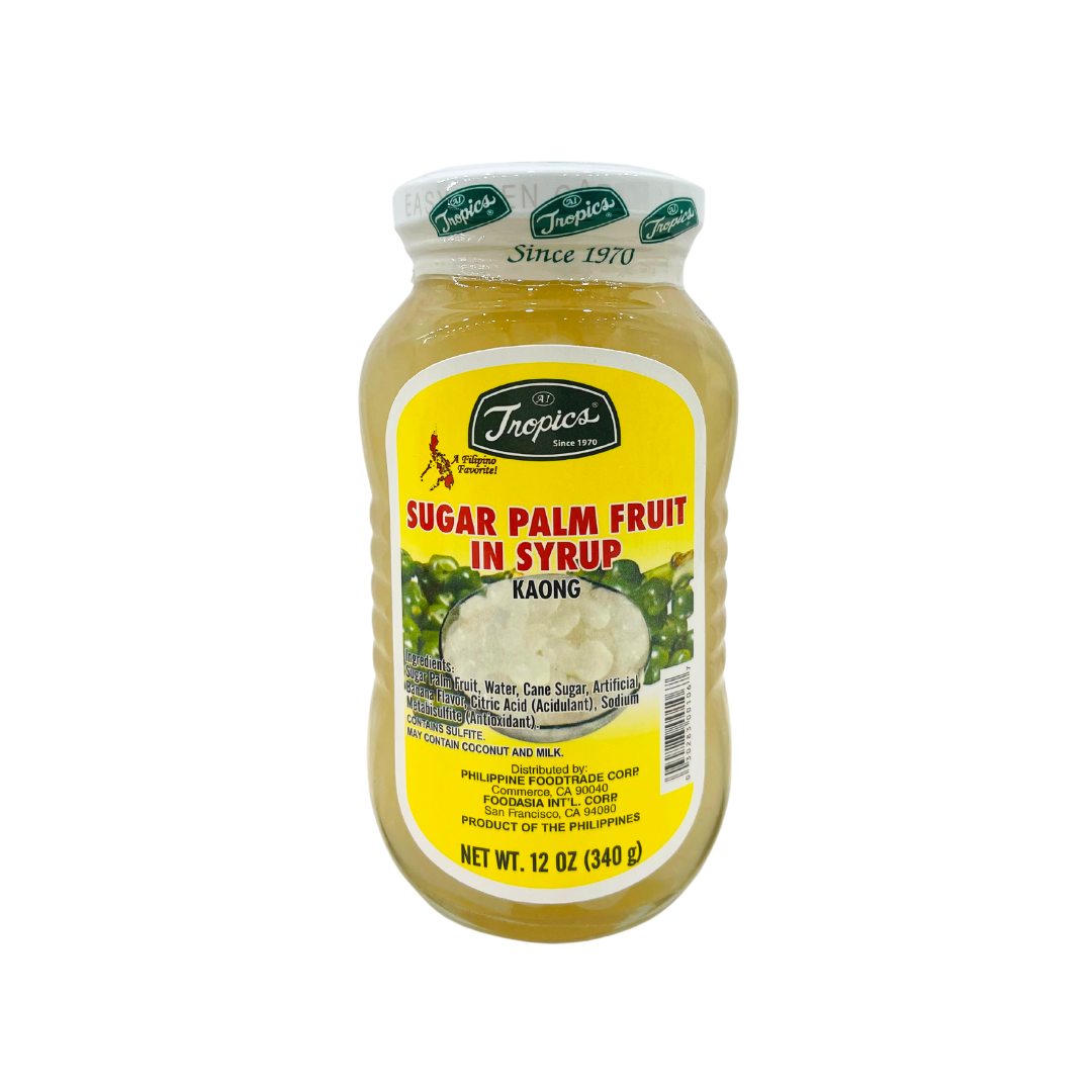 Tropics - Kaong Sugar Palm Fruit in Syrup (White) - 12oz - Lynne's Food Cravings