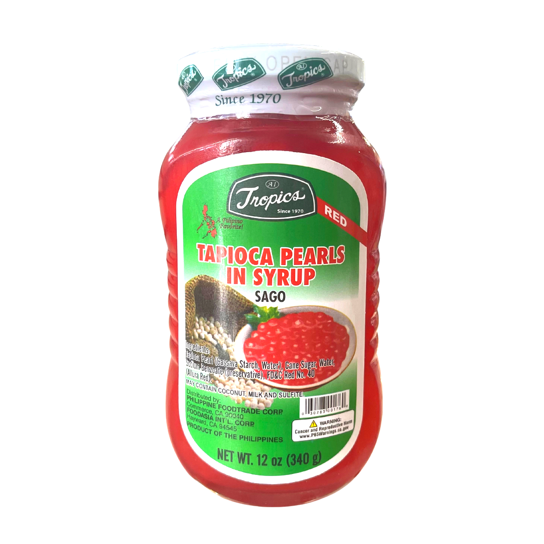 Tropics - Tapioca Pearls in Syrup - 12 oz - Lynne's Food Cravings