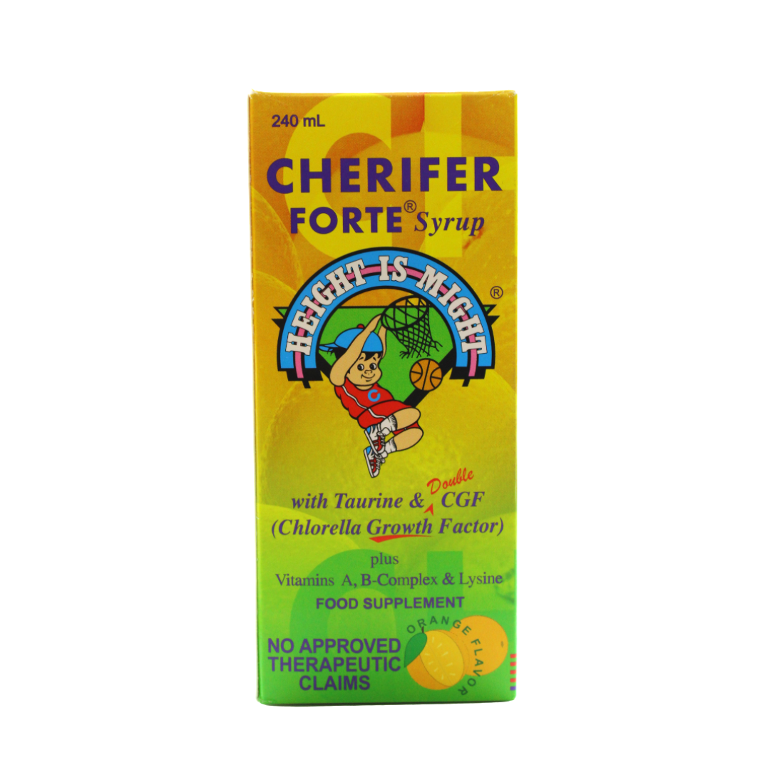 Cherifer Forte - Syrup with Taurine & Double Chlorella Growth Factor (Big) - 240mL - Lynne's Food Cravings