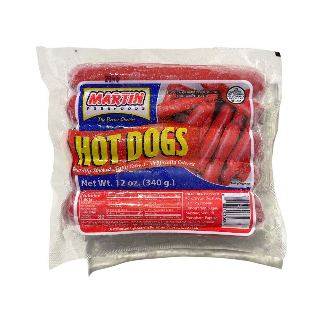 Martin Purefoods - Hotdog (Reg) - 12 oz - Lynne's Food Cravings