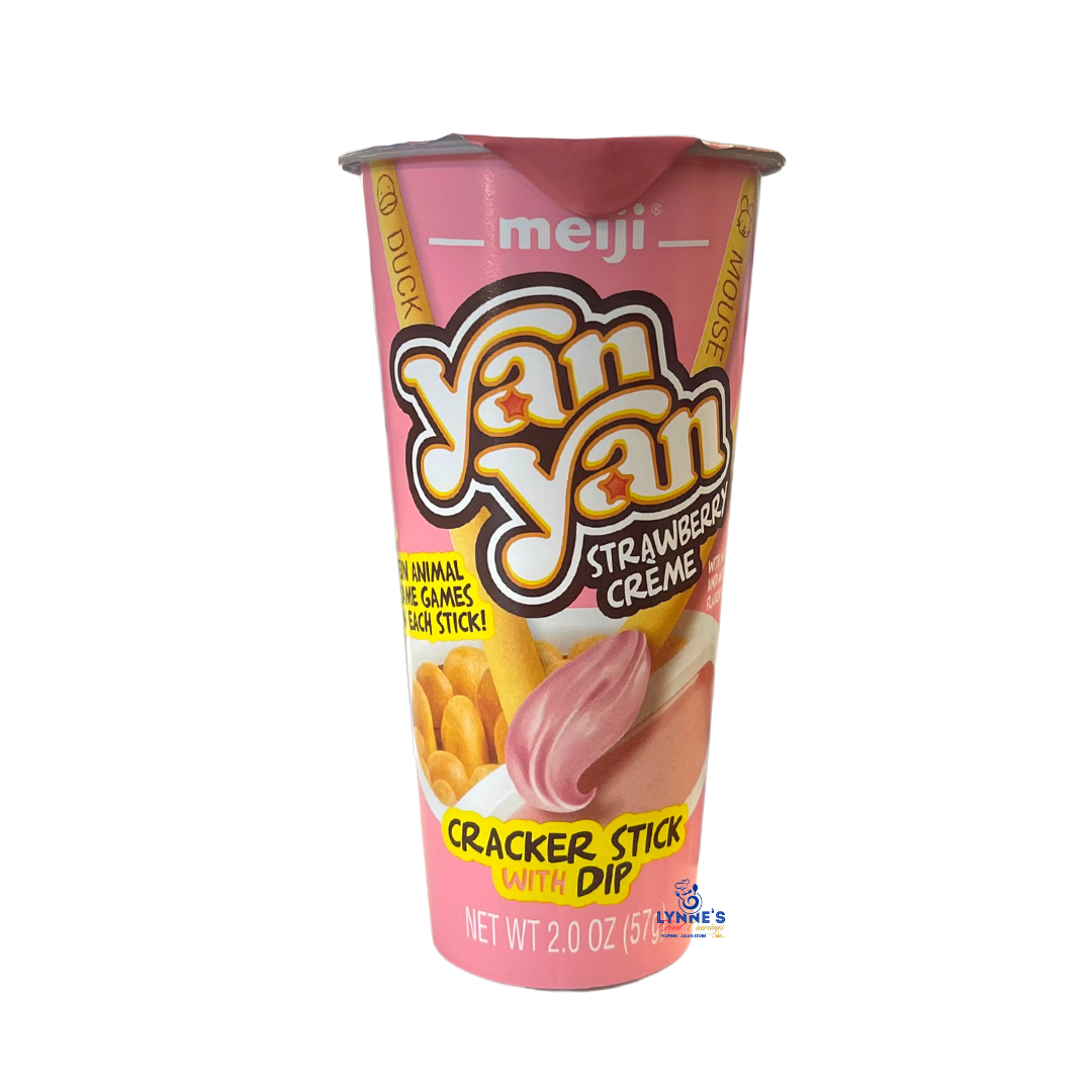Meiji - Yan Yan Strawberry Dip - 57g - Lynne's Food Cravings