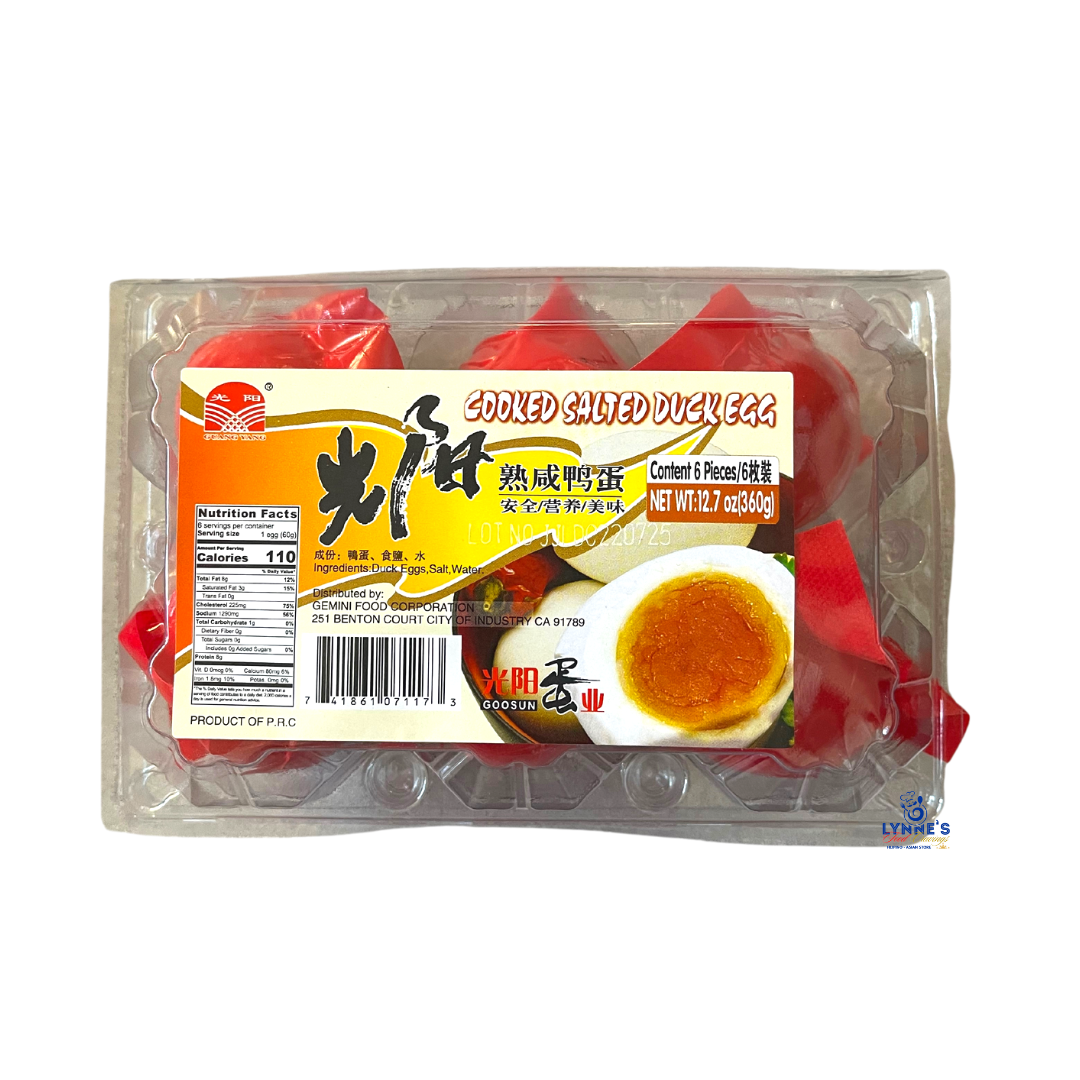 Guang Yang - Cooked Salted Duck Egg - 6 pc - Lynne's Food Cravings