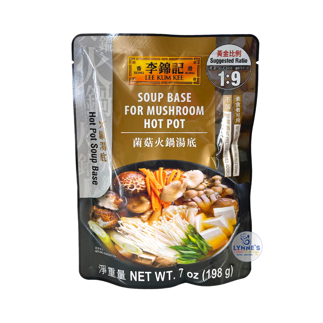 Lee Kum Kee - Soup Base for Mushroom Hot Pot - 7 oz - Lynne's Food Cravings