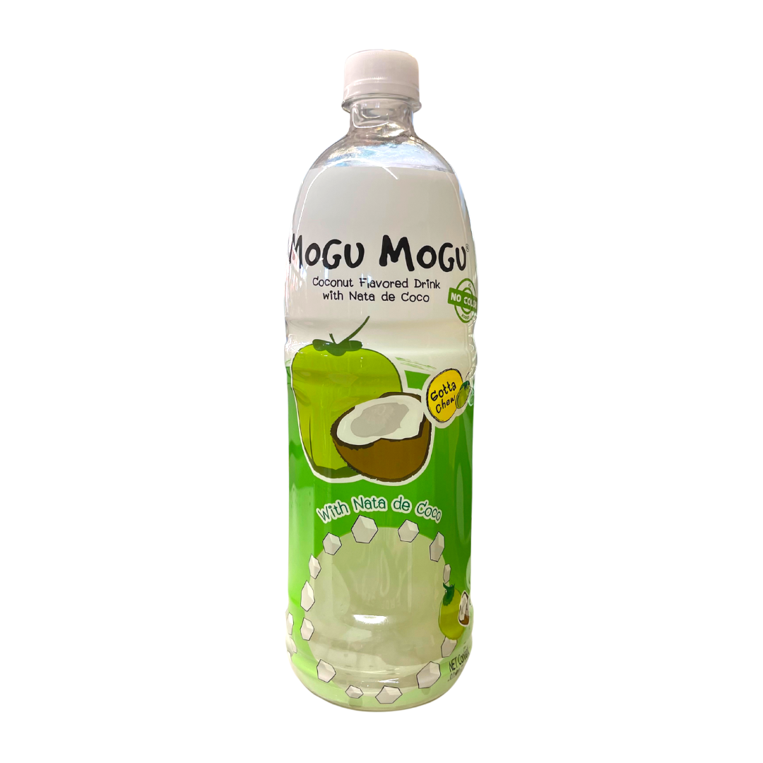 Mogu Mogu - Coconut Juice with Nata De Coco - 33.8oz (1000mL) - Lynne's Food Cravings