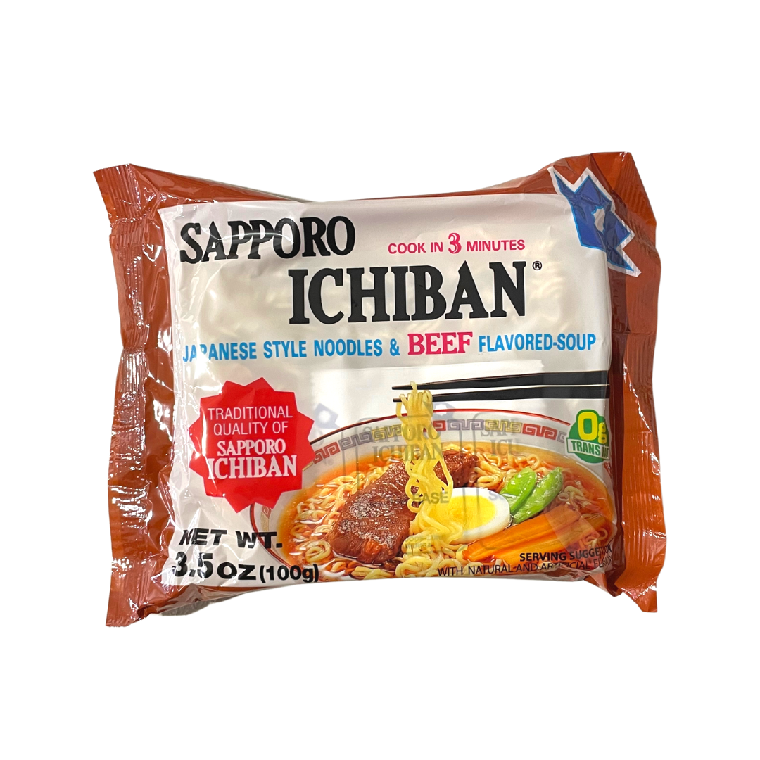 Sapporo Ichiban -  Ramen Beef Flavor - 3.5oz (100g) - Lynne's Food Cravings