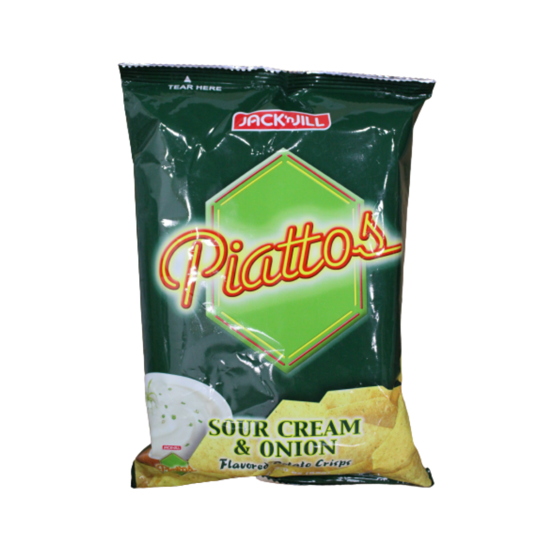 Jack ‘N Jill - Piattos Sour Cream & Onion Flavored - 85g - Lynne's Food Cravings