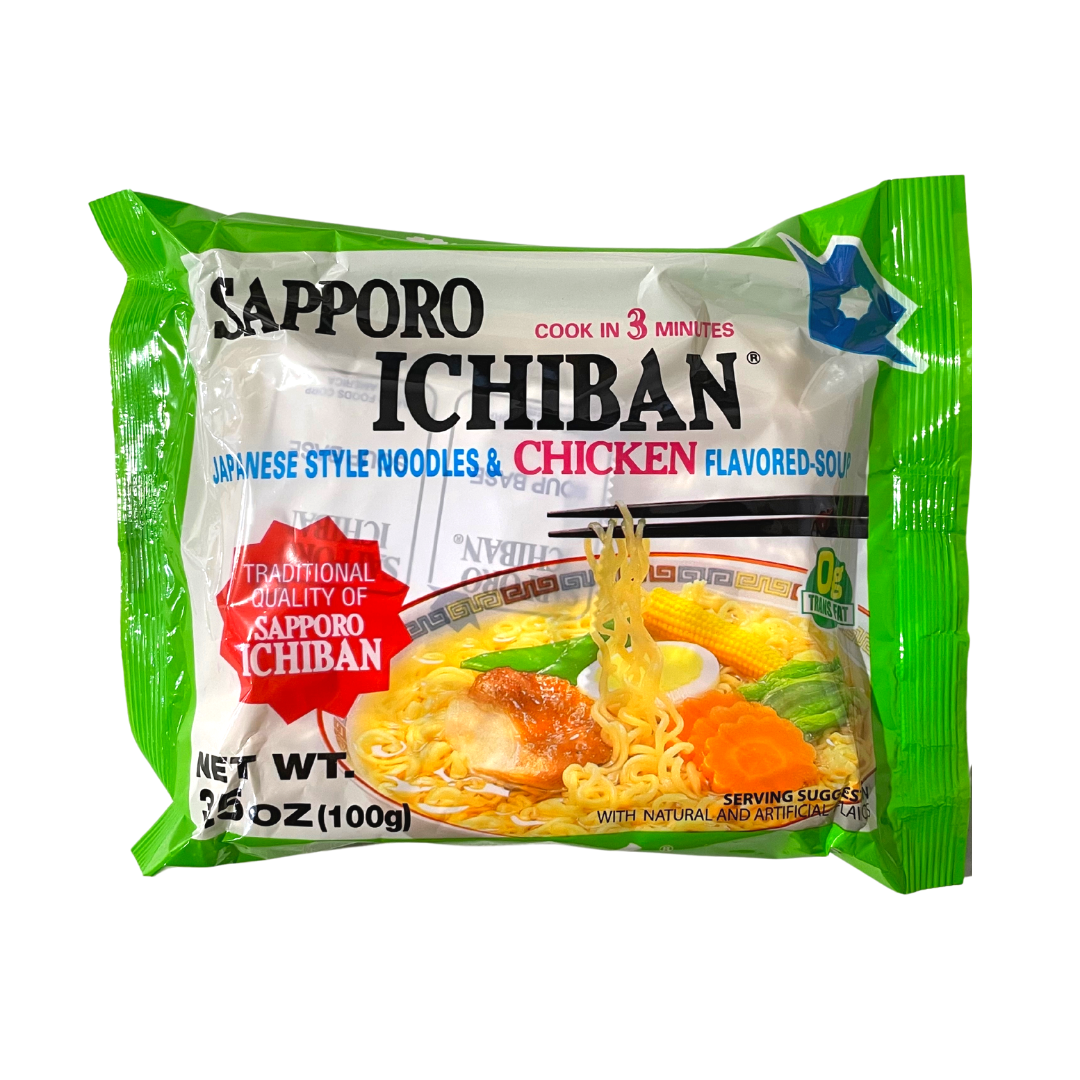 Sapporo Ichiban - Ramen Chicken Flavor - 3.5oz (100g) - Lynne's Food Cravings