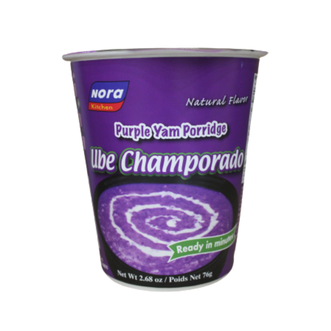 Nora Kitchen - Purple Yam Porridge UBE Champorado - 76g - Lynne's Food Cravings