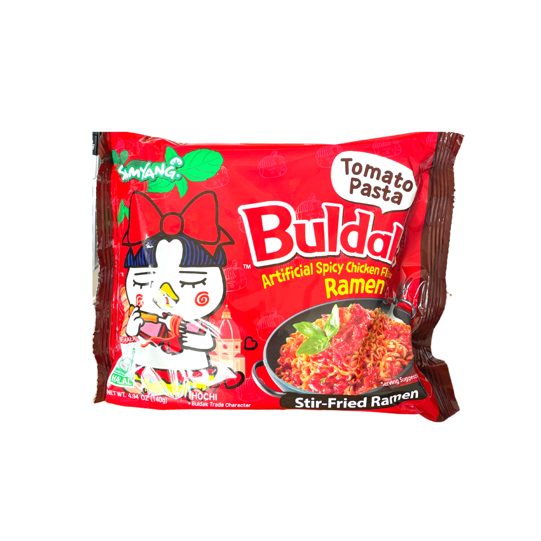 Samyang - Buldak Spicy Chicken Flavor Ramen (Tomato Pasta) - 130g - Lynne's Food Cravings