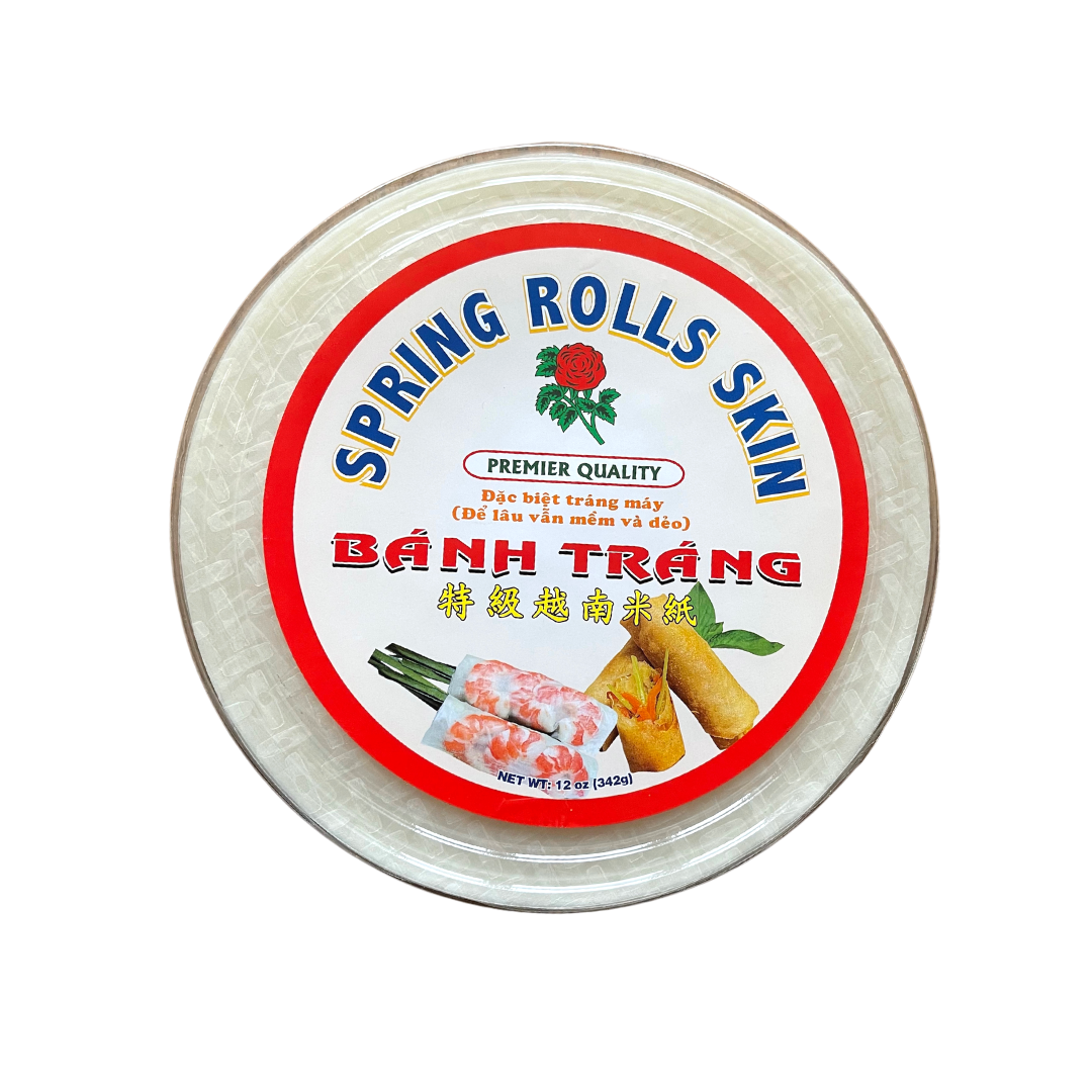 Rose - Rice Paper Spring Rolls Skin - 12 oz - Lynne's Food Cravings