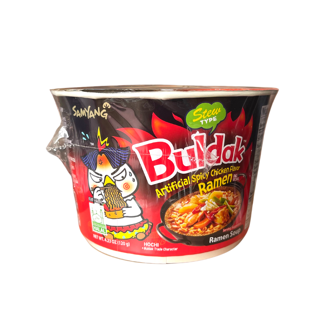 Samyang - Buldak Spicy Chicken Flavor Ramen Stew (Big Bowl) - 120g - Lynne's Food Cravings