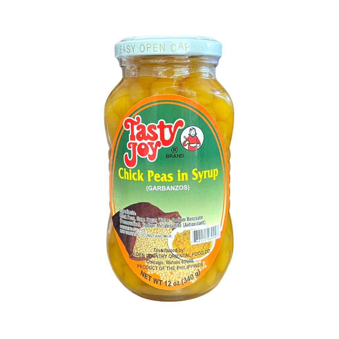 Tasty Joy - Chick Peas in Syrup (Garbanzos) - 12oz (340g) - Lynne's Food Cravings