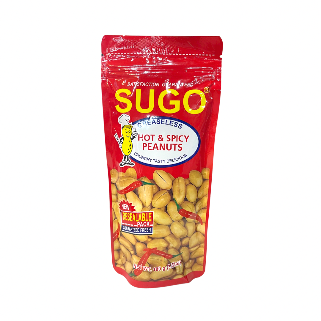 SUGO - Greaseless Hot and Spicy Peanuts - 100g - Lynne's Food Cravings
