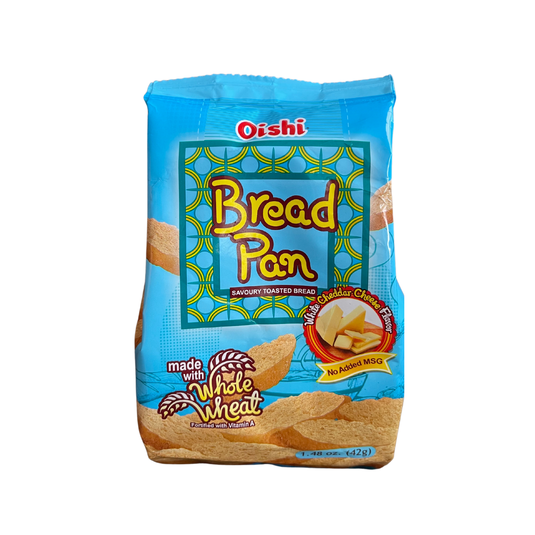 Oishi - Bread Pan White Cheddar Cheese Flavor - 42g - Lynne's Food Cravings