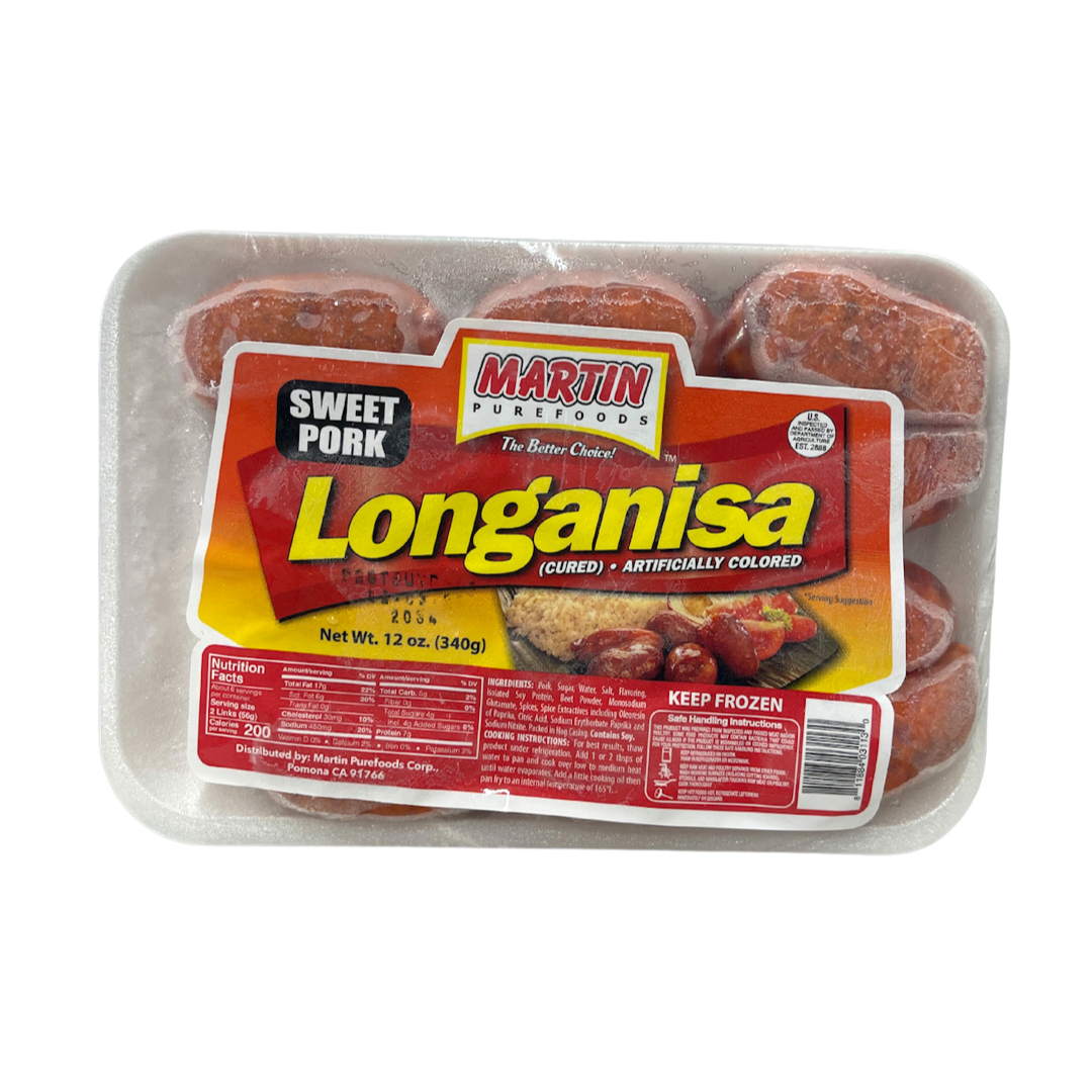 Martin Purefoods Longanisa Sweet Pork 12 Oz Lynnes Food Cravings