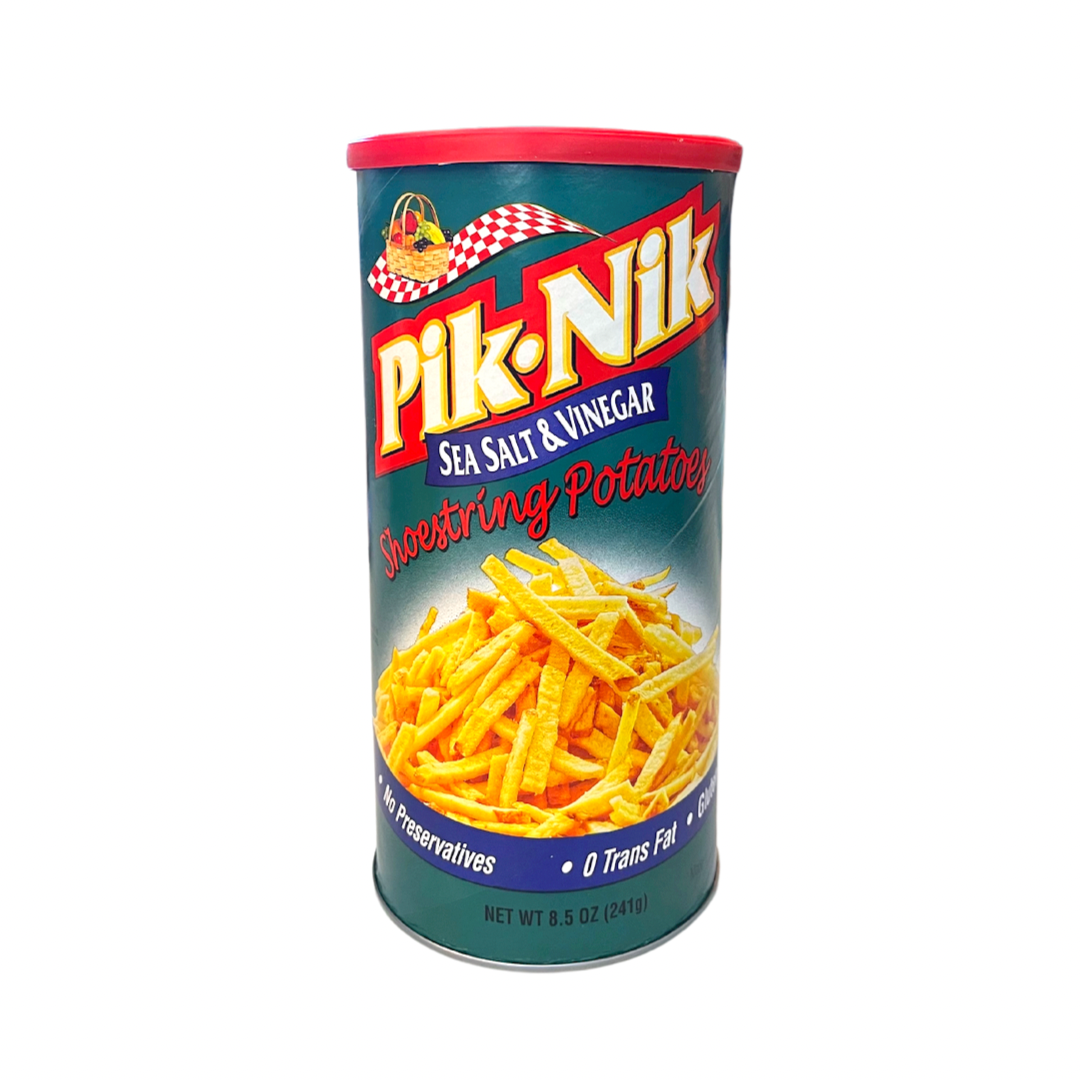 Pik Nik - Sea Salt & Vinegar Shoestring Potatoes- 241g - Lynne's Food Cravings