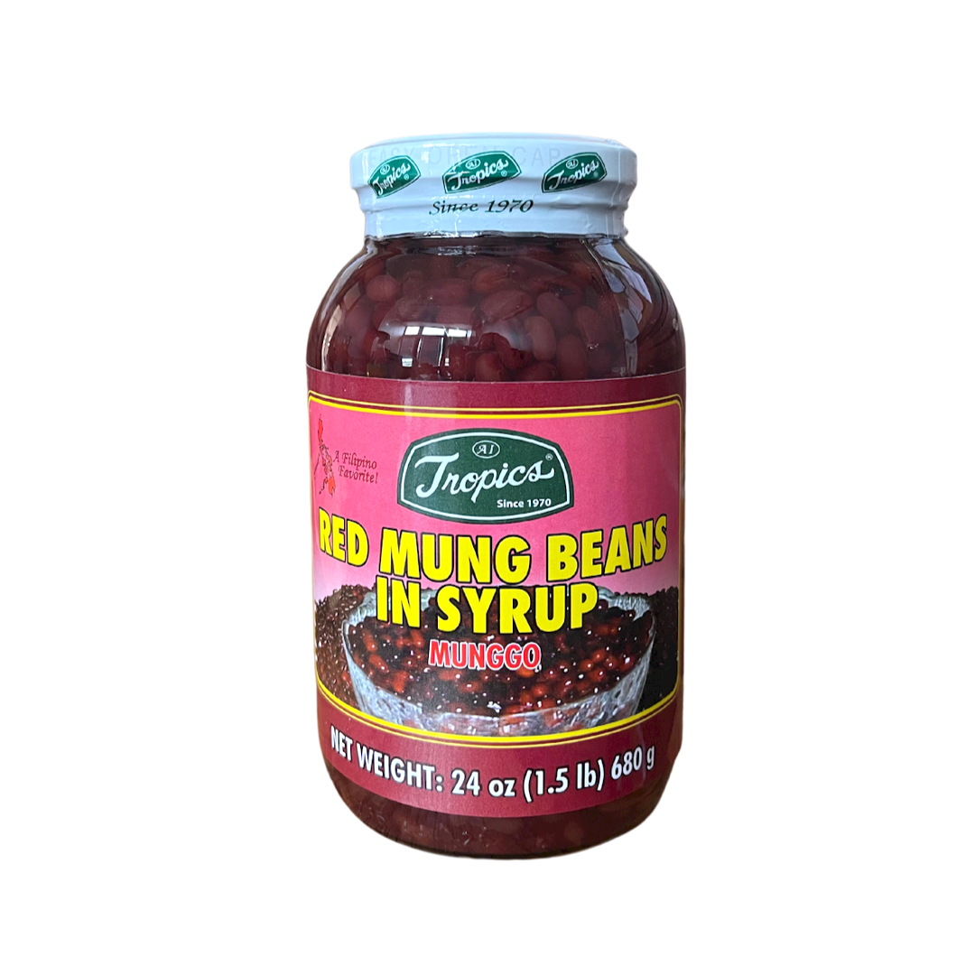 Tropics - Red Mung Beans in Syrup (Munggo) - 24oz - Lynne's Food Cravings
